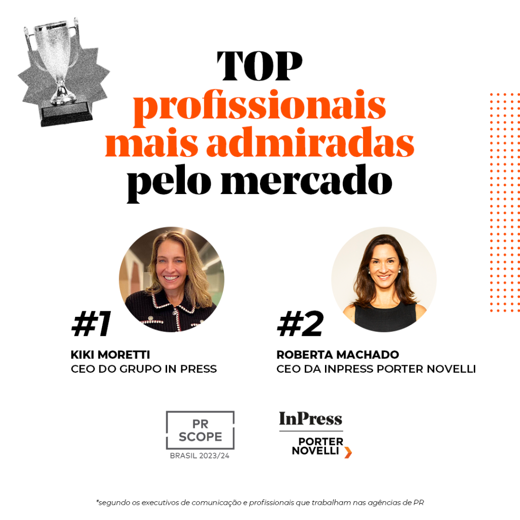 Top profissionais mais admiradas pelo mercado de comunicação e relações públicas brasileiro